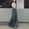 Large Flared Wide-Leg Jeans for Women - Korean Hong Kong Style, Casual Spring & Autumn Fit