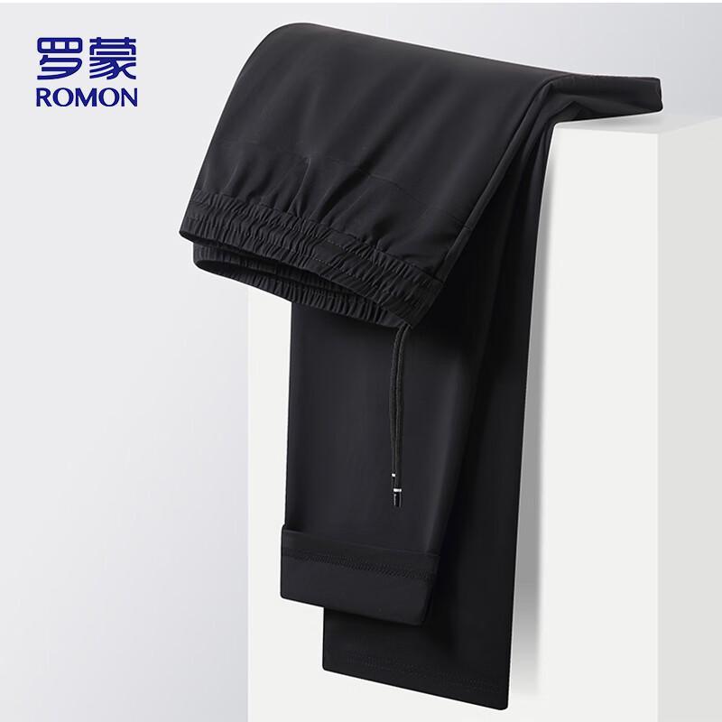 Romon Men's Ice Silk Quick-Dry Straight Leg Casual Pants