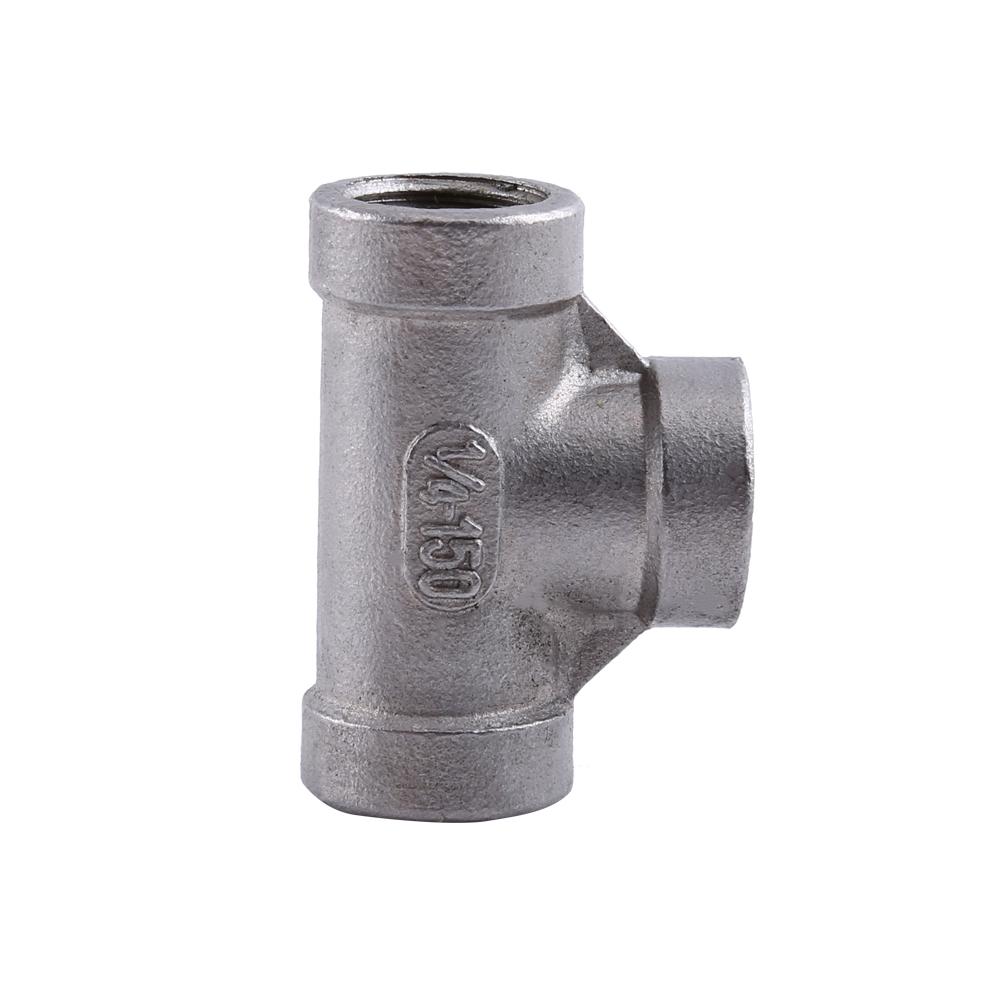 Brand New Tee 3 way Female Thrded Pipe Fittings Stainless Steel SS 304 (1/2" 52mm )