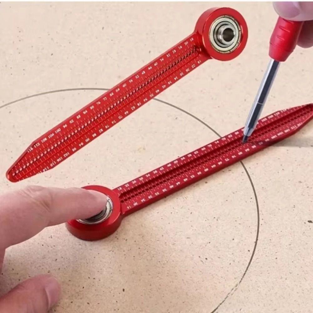 Aluminum Zinc Zinc Alloy 360 Degree Round Marking Gauge Portable Drawing Compass Gauge  Woodworking Projects