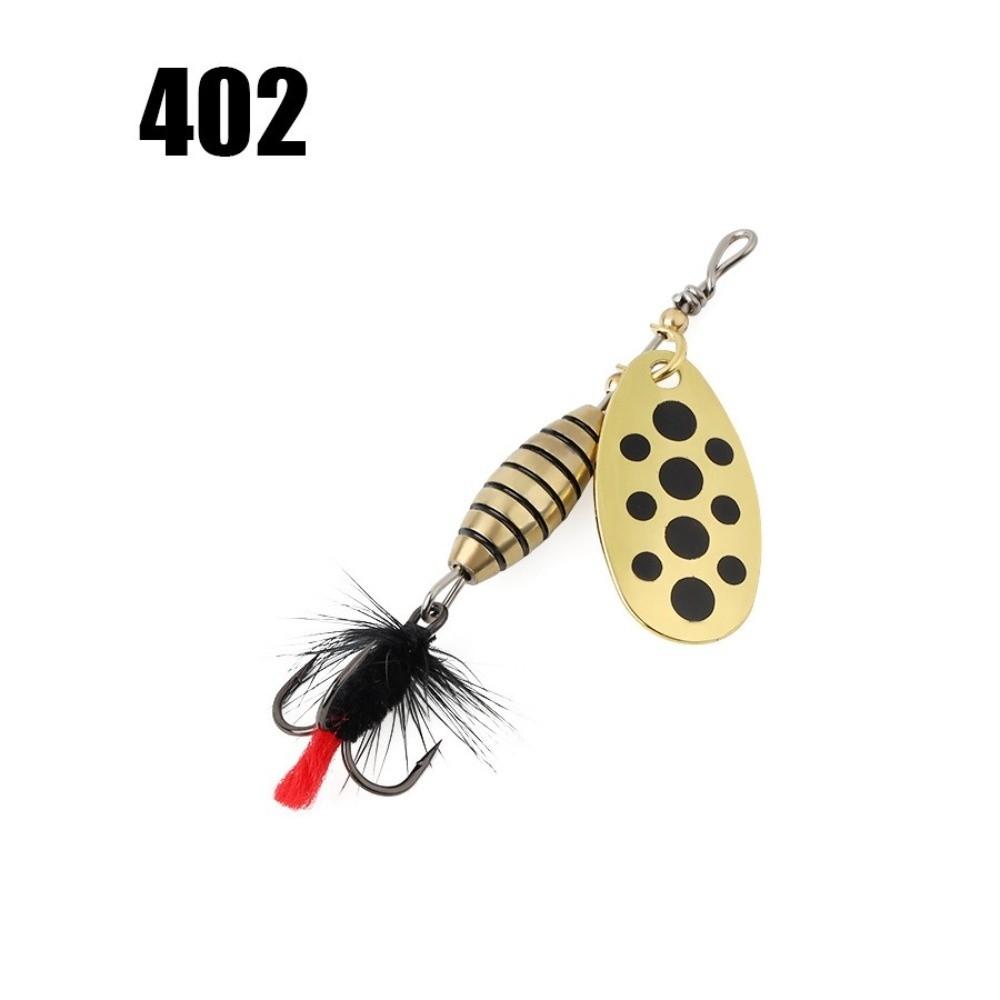 5.3g Weight Spinner Lure Feather Treble Hook Bait Design Hard Lure Brass Material Metal Construction Fishing Tackle Pesca