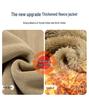 2025 Men's Autumn Winter Thick Velvet Dad Jacket - Loose Fit Cotton Top