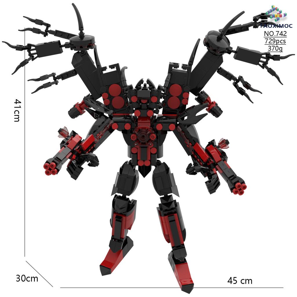Skibidi Toilet Titan Tv Man Speakerman Horror Game Bosses Camara Building Block Cartoon Doll Model Kids Birthday Halloween Gift