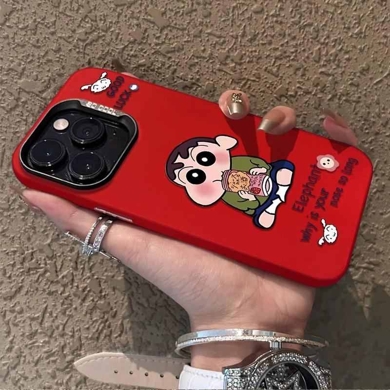 Applicable to Apple 11 trendy men's fun mobile phone case iPhone11Promax personalized new 11 all-inclusive crayon Xiaoxin
