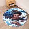 One Piece Printed Round Rug Carpet Chair Rug Area Rug Entryway Doormats,for Office Chair Living Room Bedroom Kitchen Room.