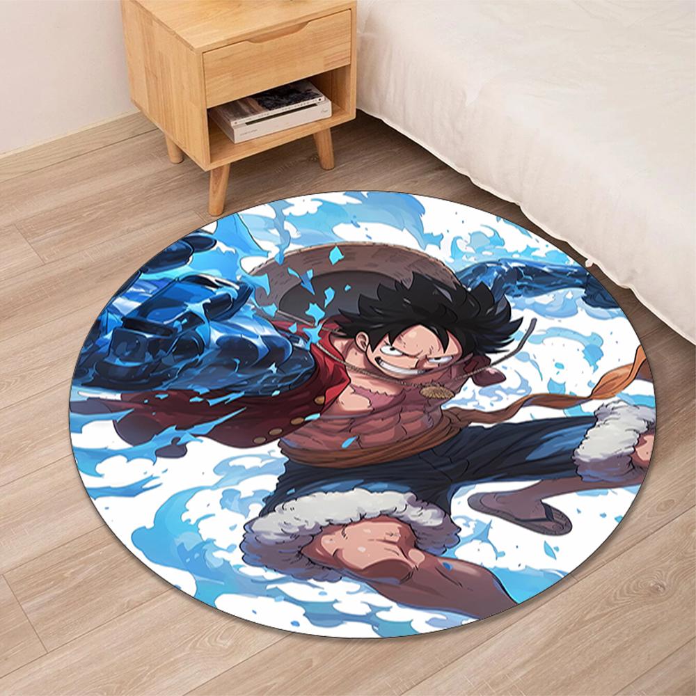 One Piece Printed Round Rug Carpet Chair Rug Area Rug Entryway Doormats,for Office Chair Living Room Bedroom Kitchen Room.