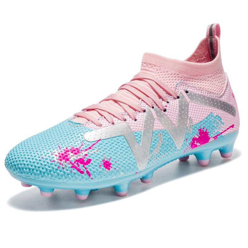2025 New Neymar Avocado Graffiti Color Scheme Boys and Girls Youth Tendon Sole Football Shoes