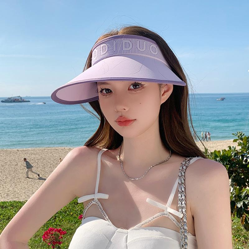8507 summer UV protection sun hat fashion large brim sun protection sun hat outdoor sports empty top hat children