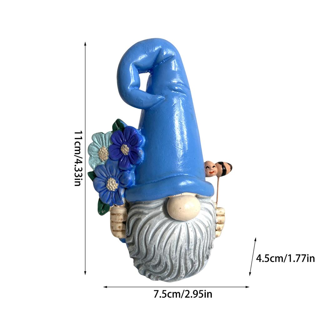 1pc Faceless Miniature Gnome Resin Statue, Dwarf Ornament Three-dimensional Elf Statue, For Landscape Yard Garden Decoration