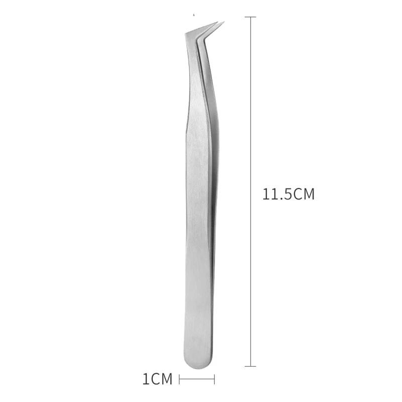 1PC Rainbow Eyelashes Tweezers Anti-static Eyelash Extension Tweezer Fan Lash Eyebrow Tweezers Curved Straight Excellent Closure