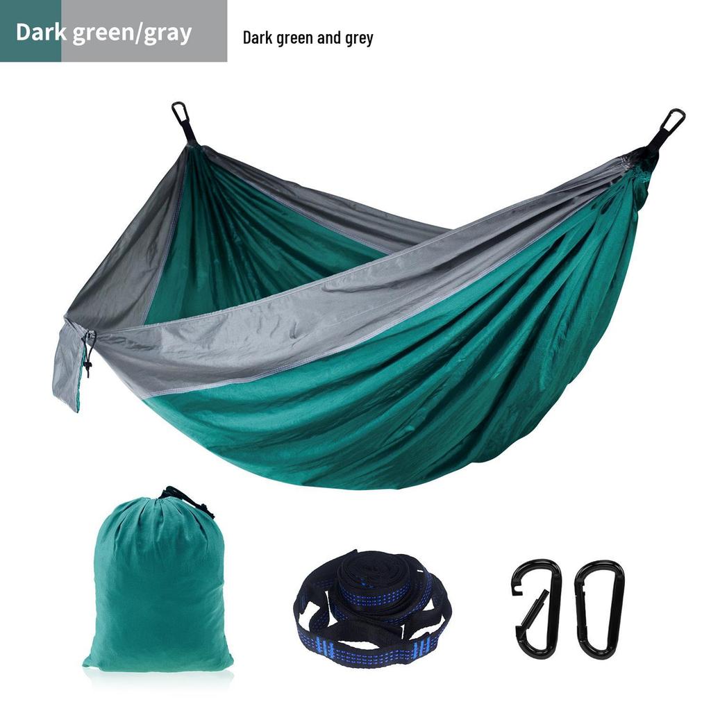 Adjustable Straps Nylon Hammock - High-End Single/Double Outdoor Use