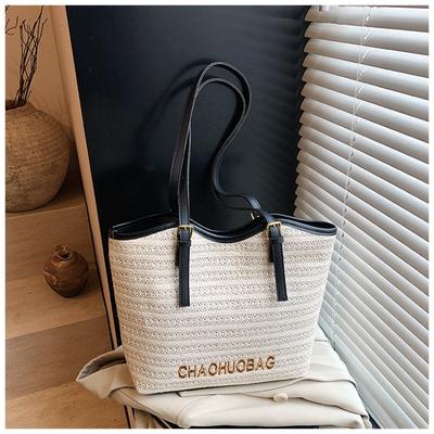 Fashion Versatile Large-capacity Shoulder Bag Summer New Letter Leisure Bag Temperament Simple Tote Bag