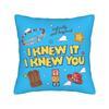 I Knew It I Knew You Western Bestie Square Pillow Case TS Cushion Covers Zippered Decor Throw Pillow Case Cover for Home