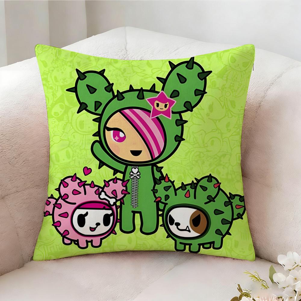 Ttokidokis Animation Pillow Case Pillowcase Doublesided Printed Sofa Cushion Bedroom Headboard Pillow