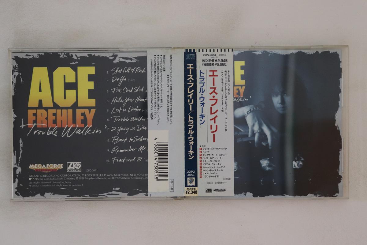 

CD ACE FREHLEY - Trouble Walkin 22P23051 MEGAFORCE WORLD 1989 Japan Obi Rock