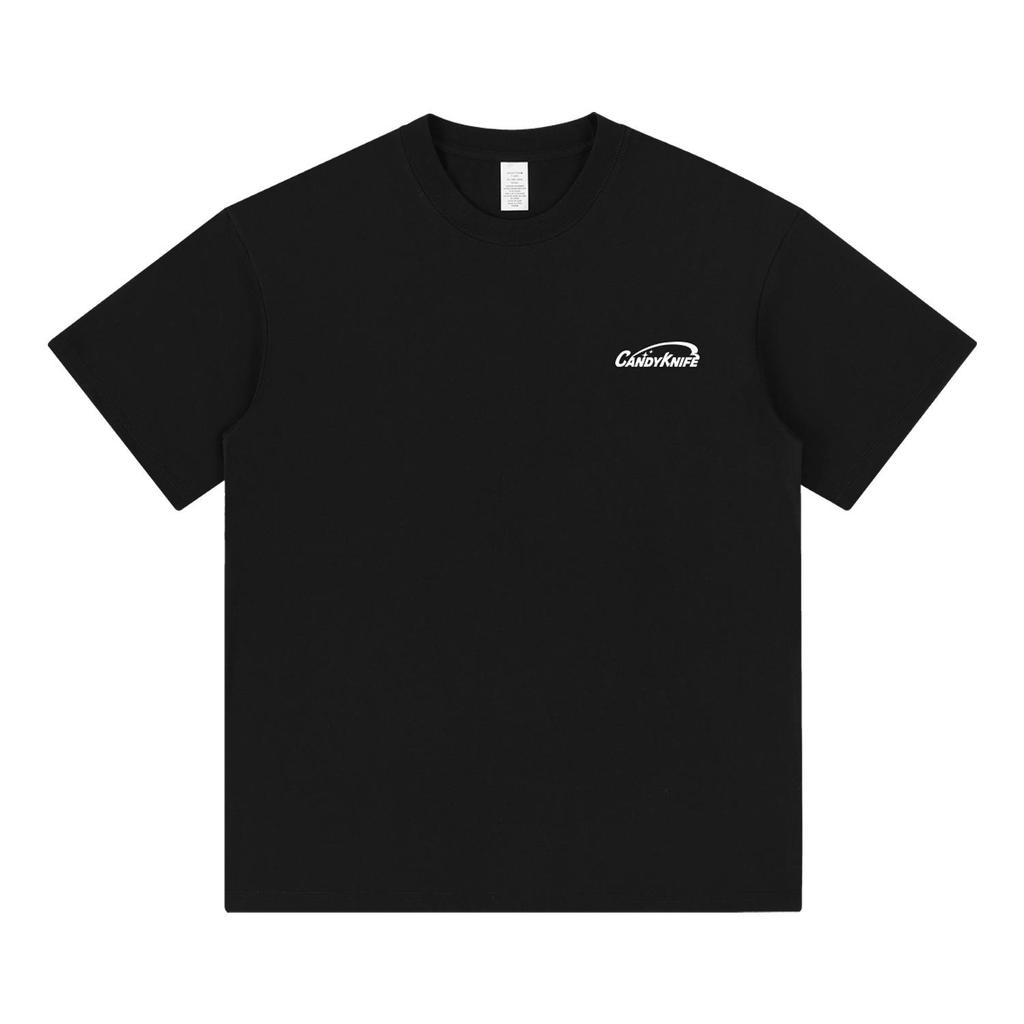 Trendy Black Couple's Oversized Short Sleeve T-Shirt - Pure Cotton, Plus Size, Korean-Style, High Street Fashion