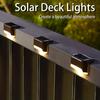 4 Solar Outdoor Deck Lights,Outdoor LED Decorative Lights,Garden Walk Lights,Outdoor Fence Lights,Outdoor Stairs, Steps