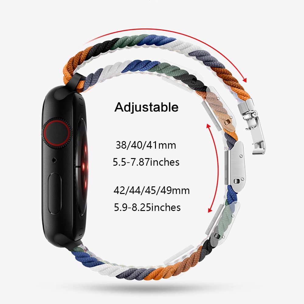 Strap For Apple Watch Ultra Band 49mm 45mm 44mm 40mm 41mm 42mm 40 45 Mm Braided Solo Loop Correa Bracelet Series 8 7 3 5 Se 6 4