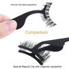 Handle Eyelash Widen Tweezer Ergonomic Stainless Steel Portable FALSE Eyelash Applicator for Magnetic Lashes