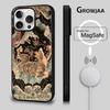 იაპონური უკიიო-ე ვეფხვის ტელეფონის ქეისი iPhone 17,16,15,14,13,12,11,Pro,Max,Plus,Mini,SE4,E-სთვის, მაგნიტური Magsafe უკაბელო დატენვით