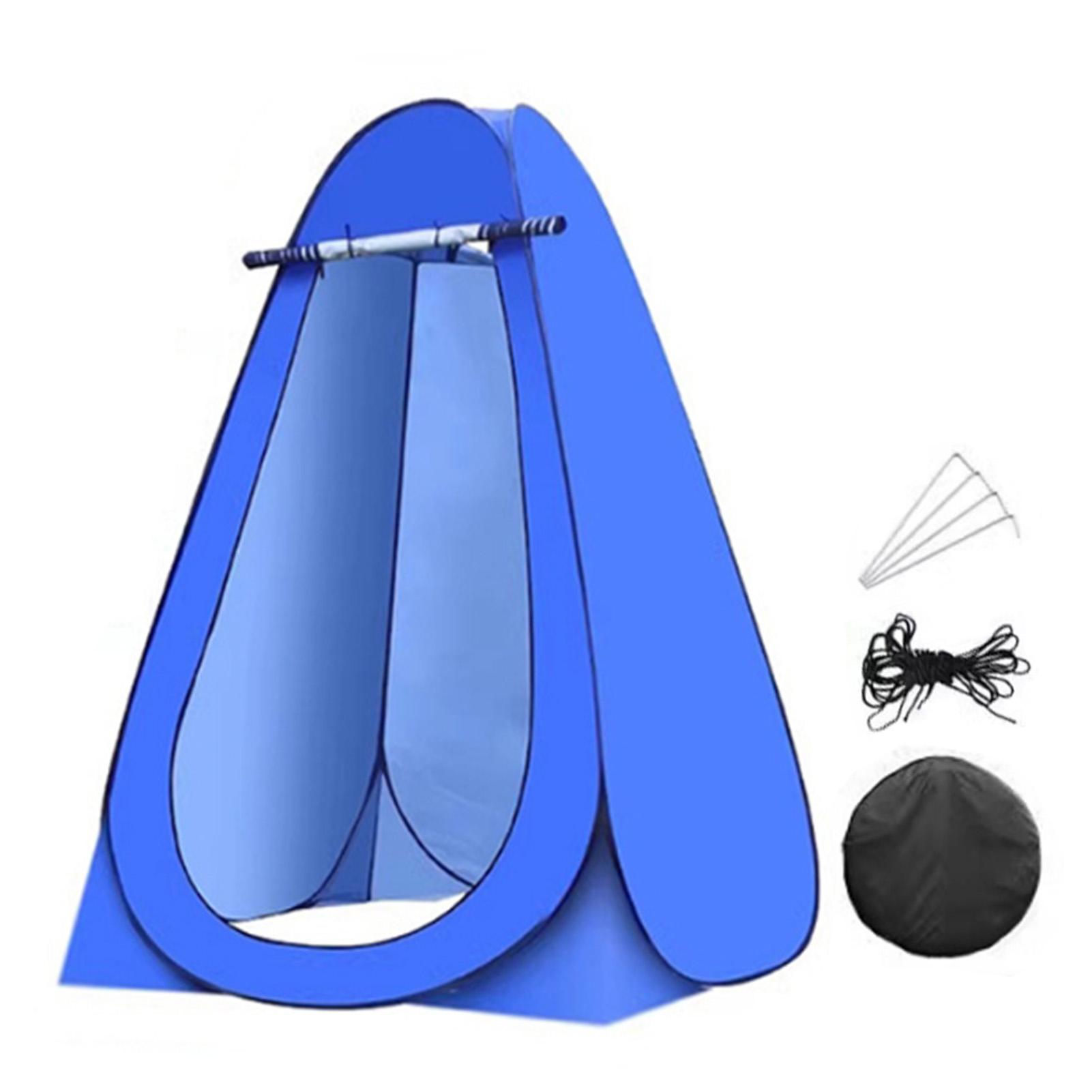 

Складная туалетная палатка, уличная палатка для уединения, портативная складная туалетная палатка для кемпинга, автомобиля, вождения на большие расстояния по шоссе синий