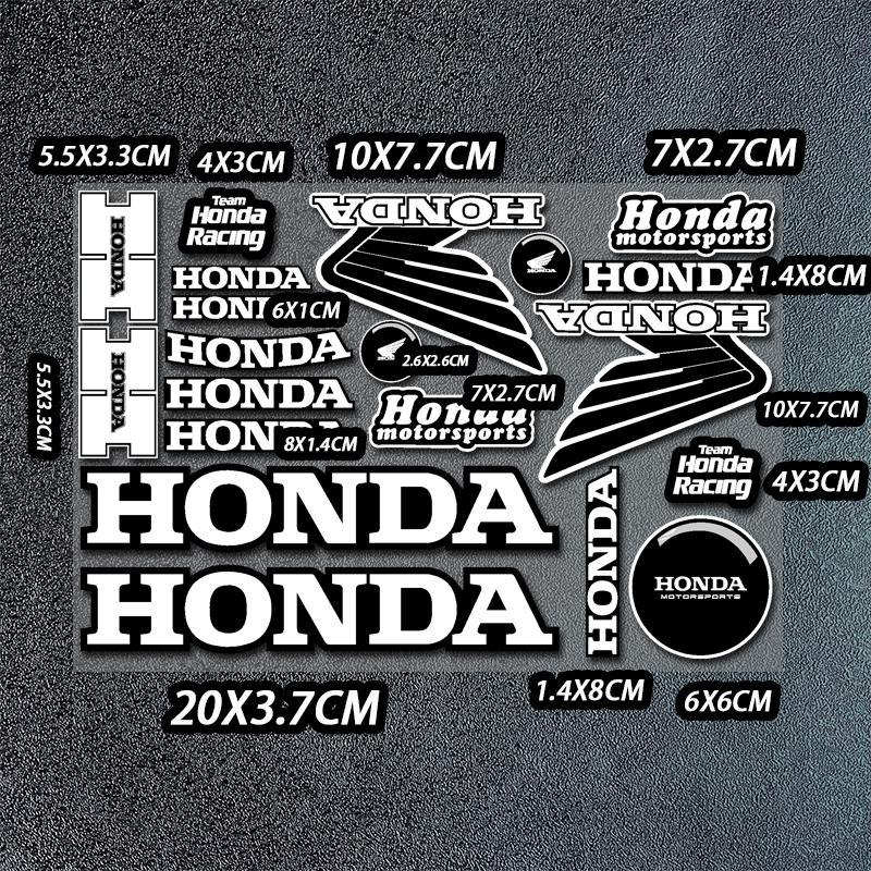 

2025 for Honda Motorcycle Decoration Stickers Reflective Waterproof Helmet Racing Decals HRC Accessories Sponsor Stickers