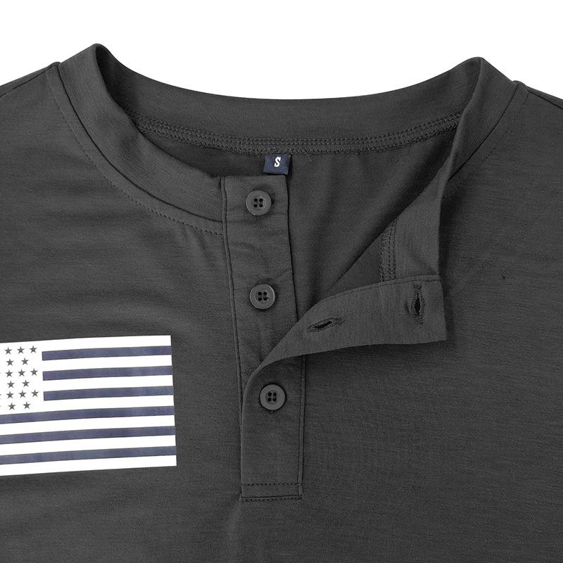 Men's Slim Fit Henley Shirts Casual Short Sleeve 3-Button T-Shirts Basic Comfort Lightweight Tee Shirts for Men Summer Stretch Workout Training Tops