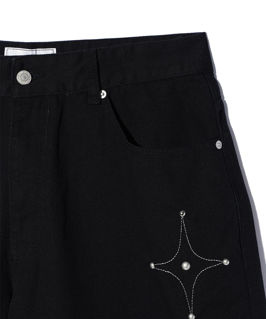 CRITIC Gothic Twill Bermuda Pants Black
