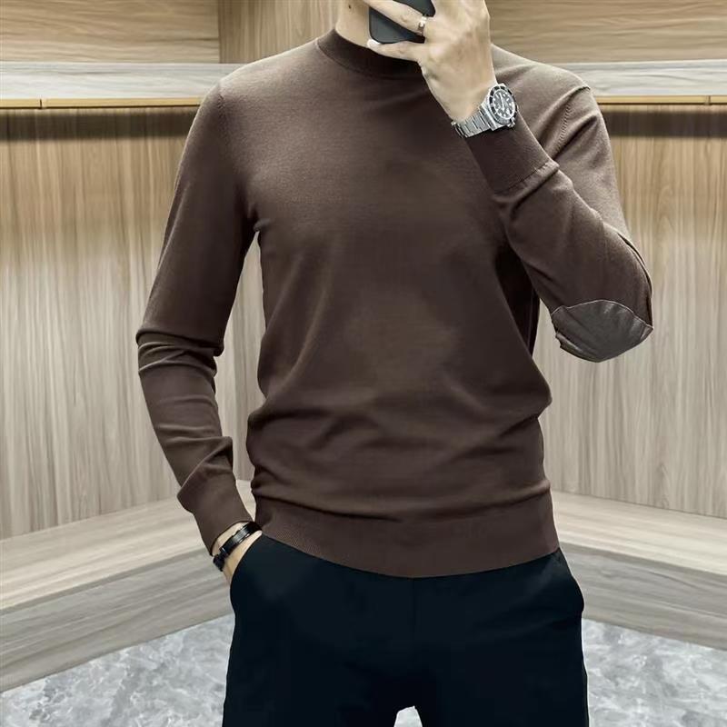 2024 Autumn Men's High-Stretch Knit Long Sleeve Base Layer Shirt