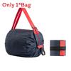 Nylon Foldable Shopping Bag With Large Capacity Waterproof Tote For Grocery Use