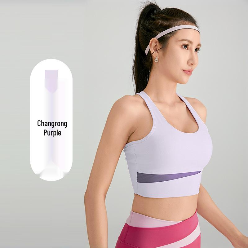 

Women s High-Impact Color Block Sports Bra - Shockproof, Supportive, Bare Feel Yoga & Running Top Medium