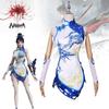 Exquisite Polyester Game Cosplay Costume For Women Elegant Floral Design