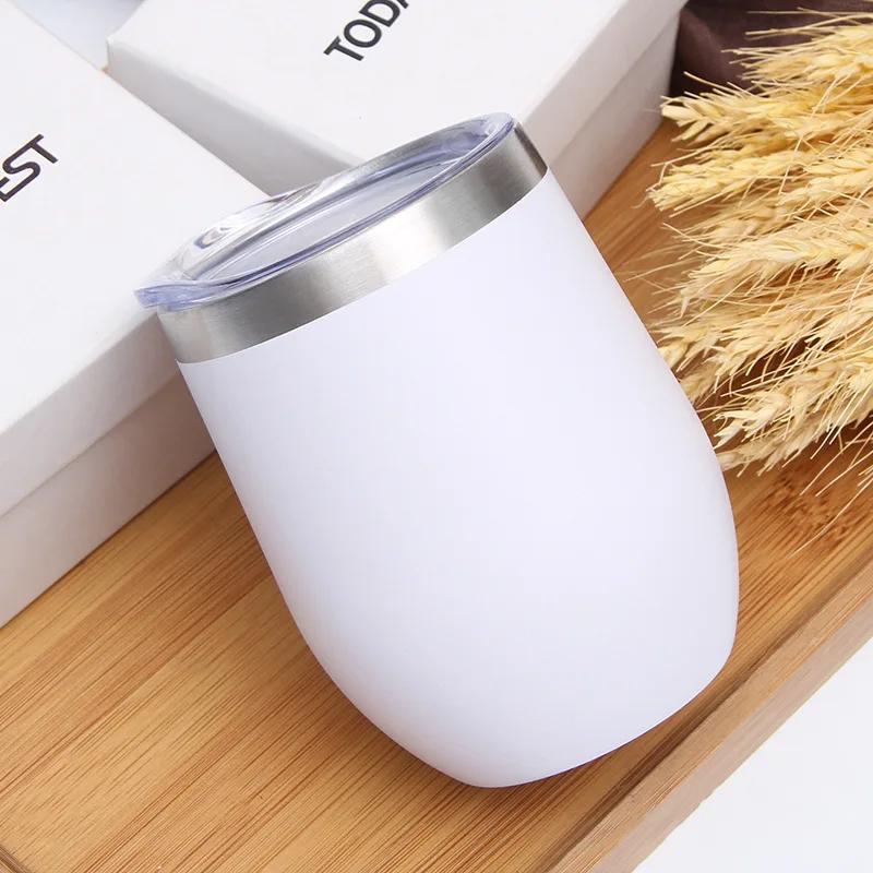 

Stemless 12 Oz Termo Thermo Travel Wine Tumbler Cups Double Wall Insulated Stainless Steel Cup 301-400ml білий