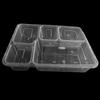Disposable Transparent 5-Compartment Takeaway Food Boxes