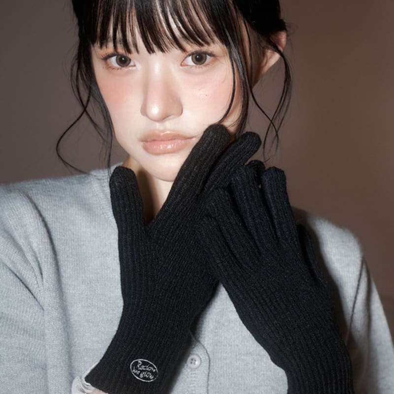 

ПЕРЧАТКИ RECLOW KNIT С ЛОГОТИПОМ ЧЕРНЫЕ free