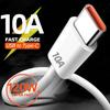 Kabel Type C Super Szybkie Ładowanie 120W 10A do Telefonu Komórkowego Huawei P30 Kabel Danych USB C do 14 Redmi 13 Oneplus 12 POCO X6