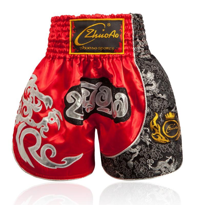 Breathable Muay Thai Shorts Cycling Jersey Training Fight Satin Unisex
