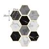 Cement Color Non-Slip Hexagonal Sticker Waterproof Marble Floor Sticker Hexagonal Kitchen And Bathroom Wallpaper Self-Adhesive
