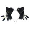 Bandeau Cheveux Oreilles de Chat Renard en Fausse Fourrure Poilue Fête Cosplay Bandeau Cheveux Headwear