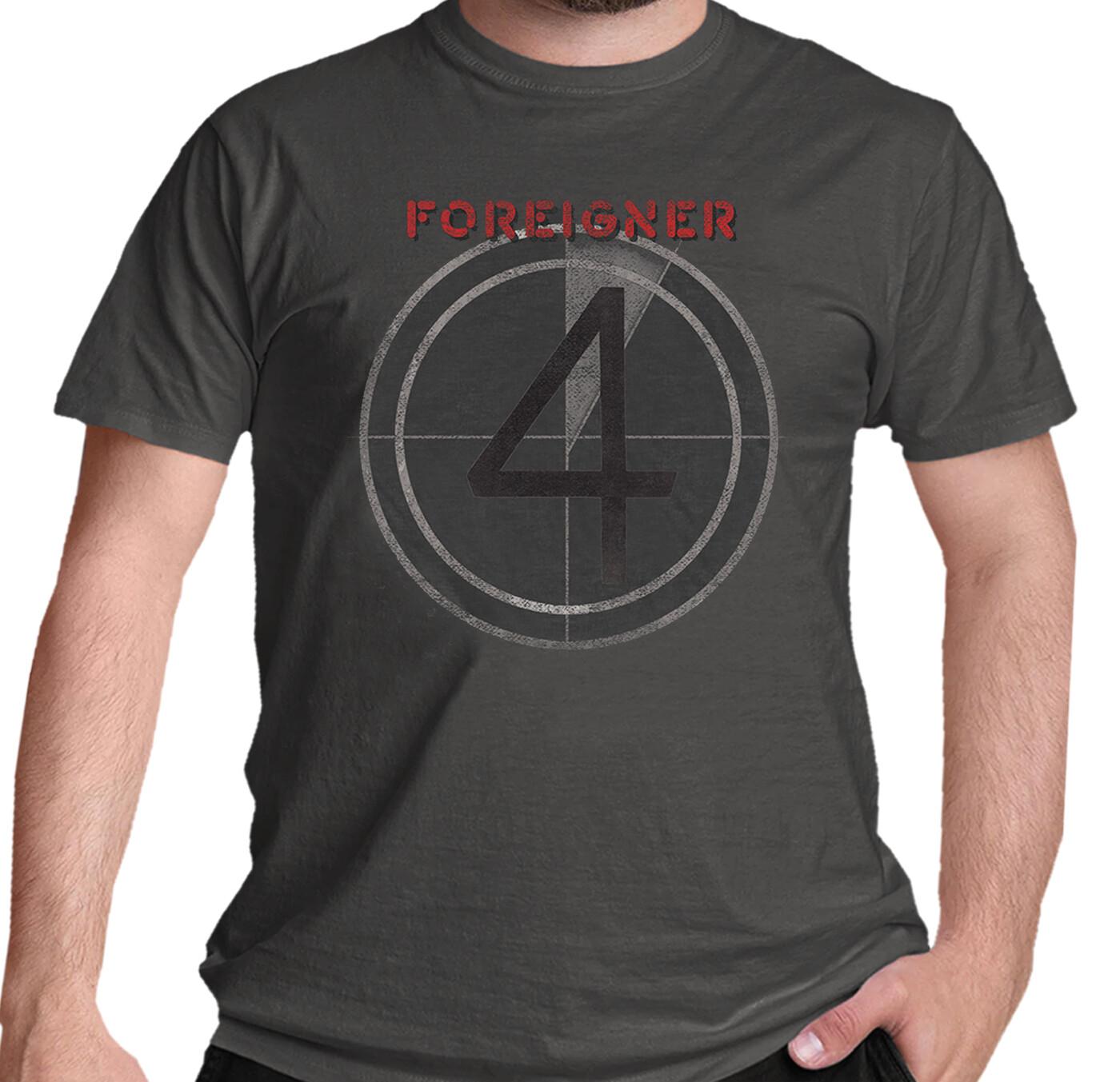 Футболка Foreigner Обложка альбома Four 4 Серая Новая Официальная L