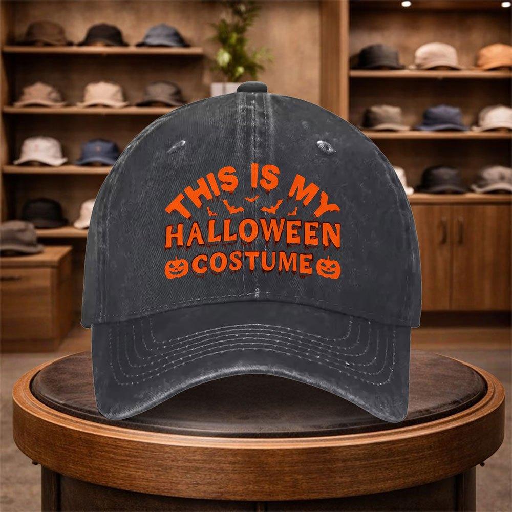 This Is My Halloween Costume Printed Baseball Cap a Casual Duckbill Hat That Is Stylish And Adjustable for Outdoor Use Suitabl 1pc