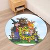 The Gruffalo Printed Round Rug Carpet Chair Rug Area Rug Entryway Doormats,for Office Chair Living Room Bedroom Kitchen Room.
