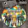 Onepunch Man Runder Teppich Teppich für Wohnzimmer Schlafzimmer Sofa Spielzimmer Dekor Rutschfeste Bodenmatte