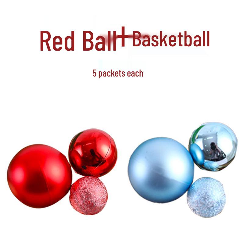 Festive Frosted Gold & Silver Ball Cake Decoration - Christmas & Birthday Iridescent Ornaments Topper