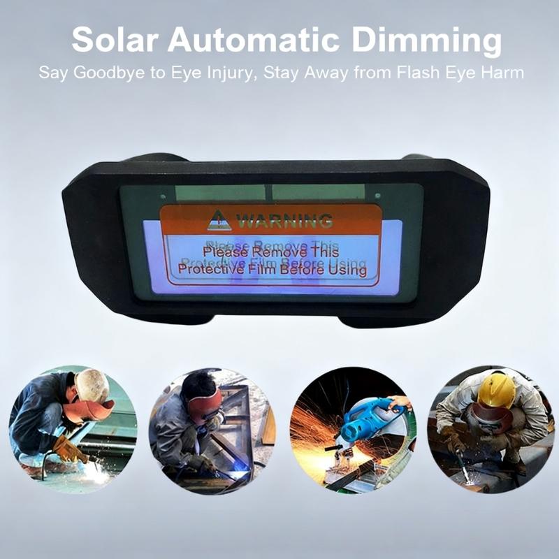 Auto Darkening Welding Goggles with ABS Frame and Light Sensing Lens Eye Protections Eyewears for Arcing Safety