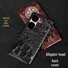 iQOO Neo6 Cowhide Crocodile Skull Leather Phone Case - High-End Protective Cover for Neo6SE
