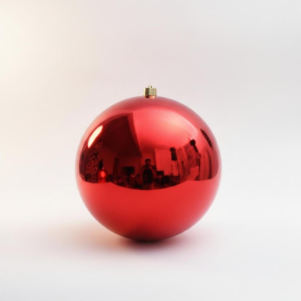 Glossy Tree Ornament with Gold Cap Easy to Hang Decoration Sturdy for Mantel