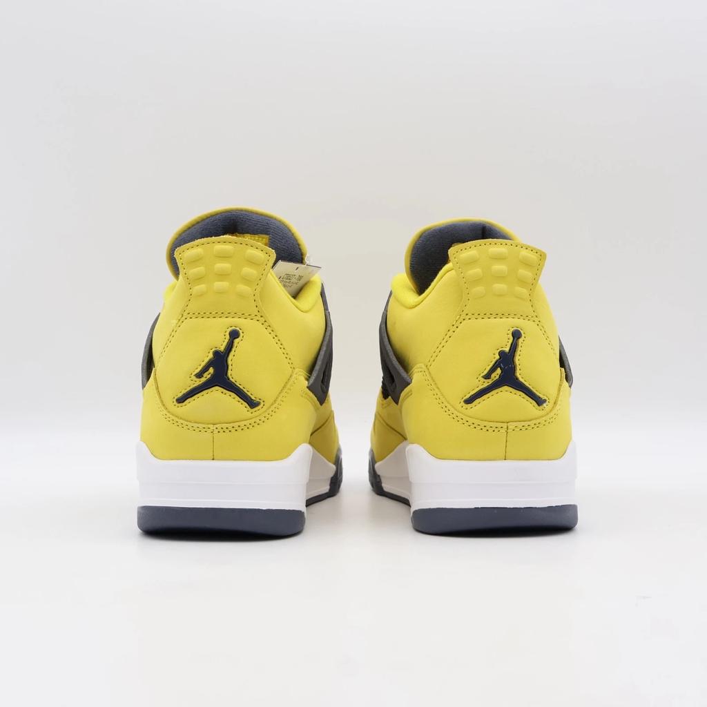 CT8527-700 Nike Air Jordan 4 Retro Lightning Thunder Tour Yellow Grey (Men's)