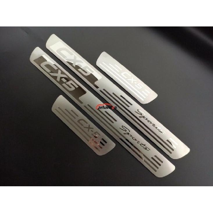 For Mazda CX5 Accessories Door Sill Protector Scuff Plate Cover Guard Strip