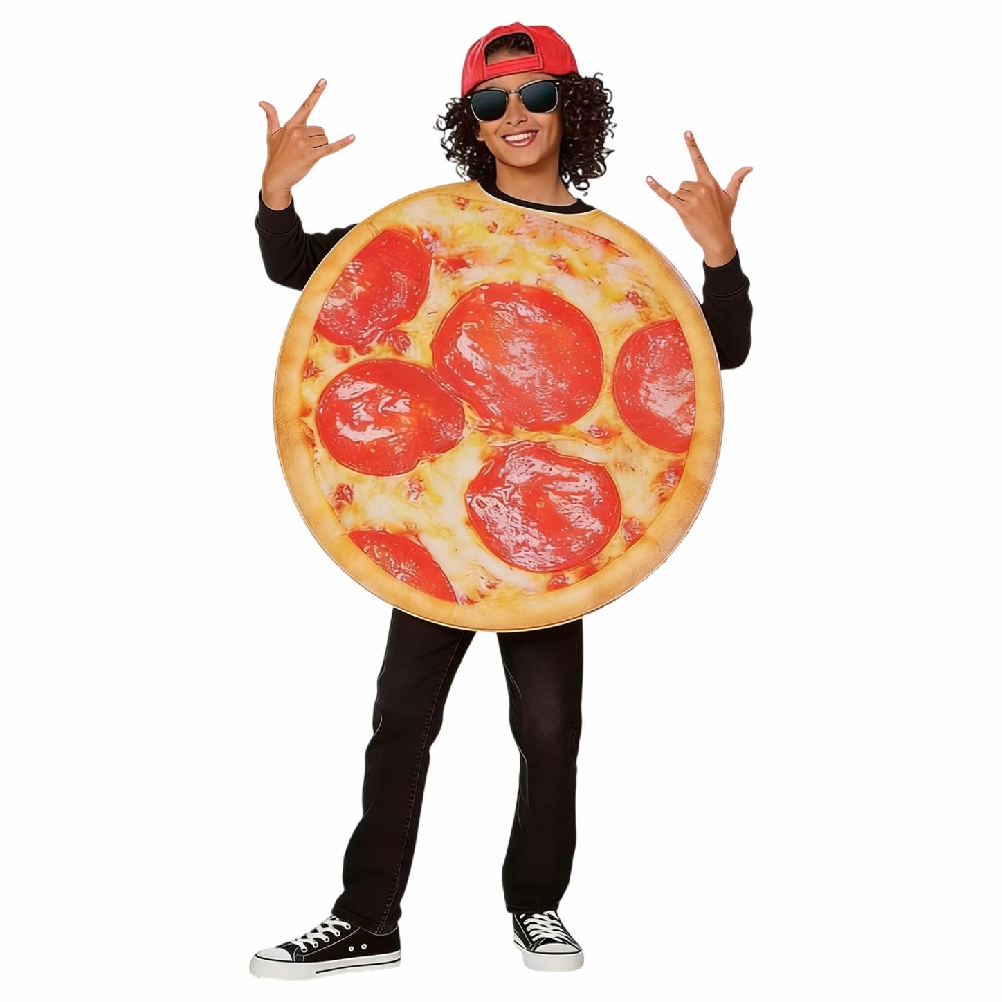 

Round Pizza Cosplay Costume, Adult One size fits all adults красный